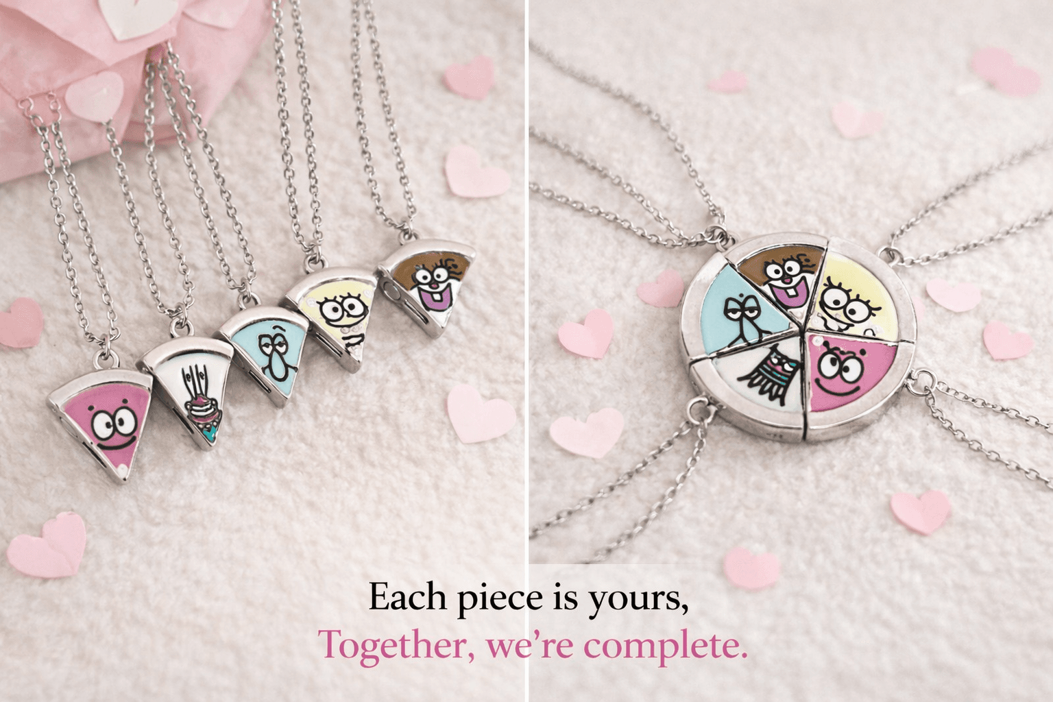Best Friend Puzzle Necklace – Meaningful Friendship Gift Set
