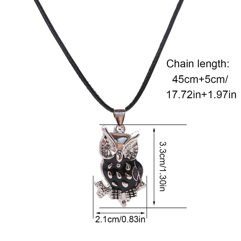 Charming Temperature-Sensitive Owl Necklace, Trendy and Unique Fashion Jewelry for Students