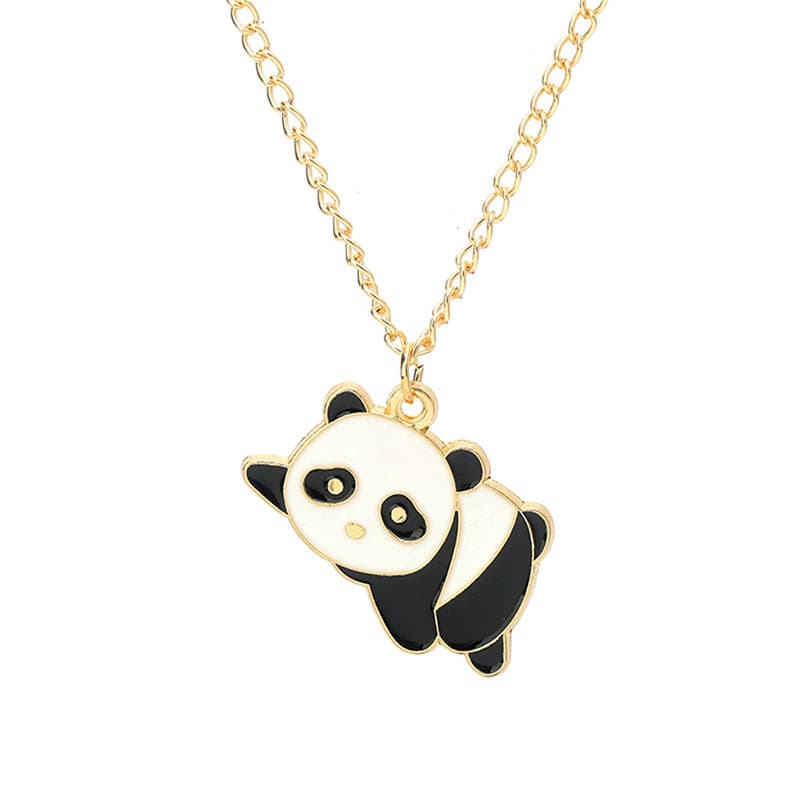 Adorable Panda Pendant Necklace - Cute Cartoon Charm for Students & Gifts