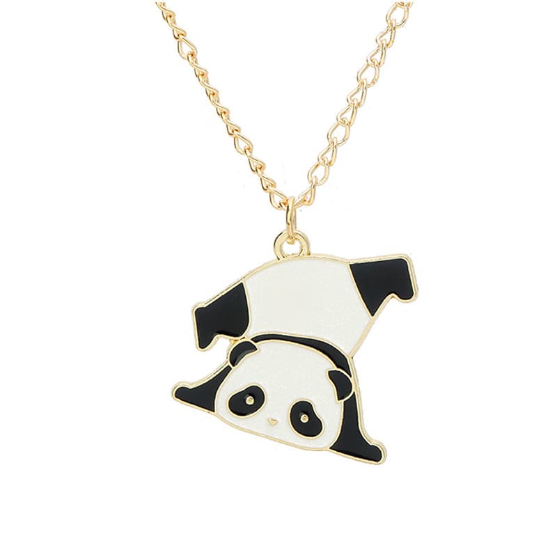 Adorable Panda Pendant Necklace - Cute Cartoon Charm for Students & Gifts