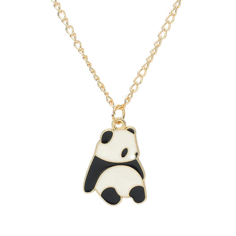Adorable Panda Pendant Necklace - Cute Cartoon Charm for Students & Gifts