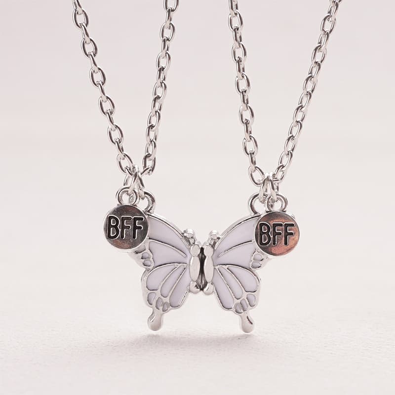 Butterfly Magnetic Necklace Set for Best Friends