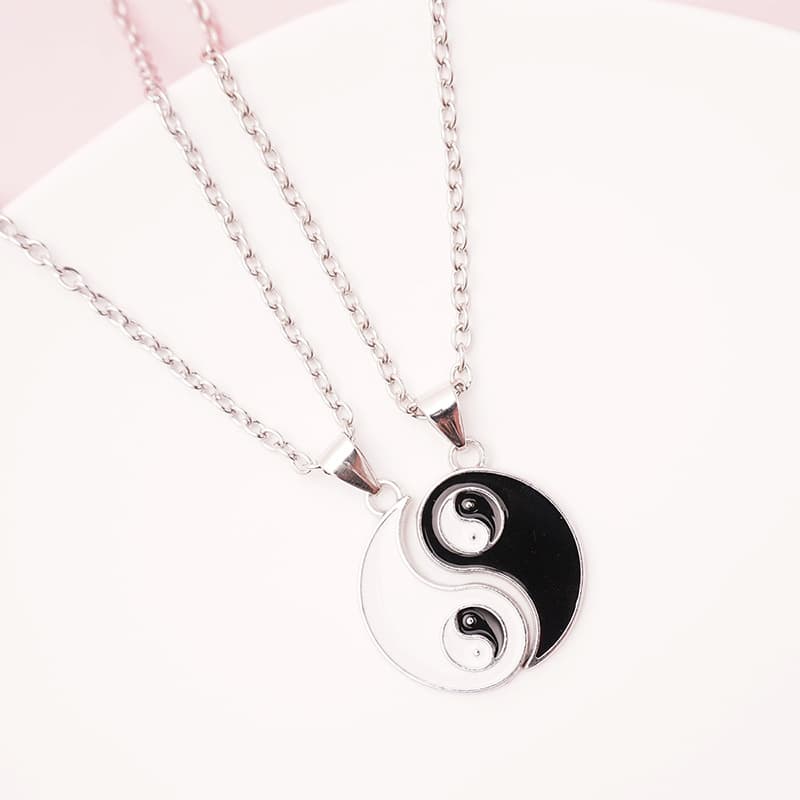 Yin Yang Couple Necklaces - Matching Yin Yang Pendant Set for Him & Her