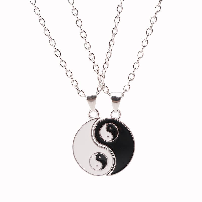 Yin Yang Couple Necklaces - Matching Yin Yang Pendant Set for Him & Her