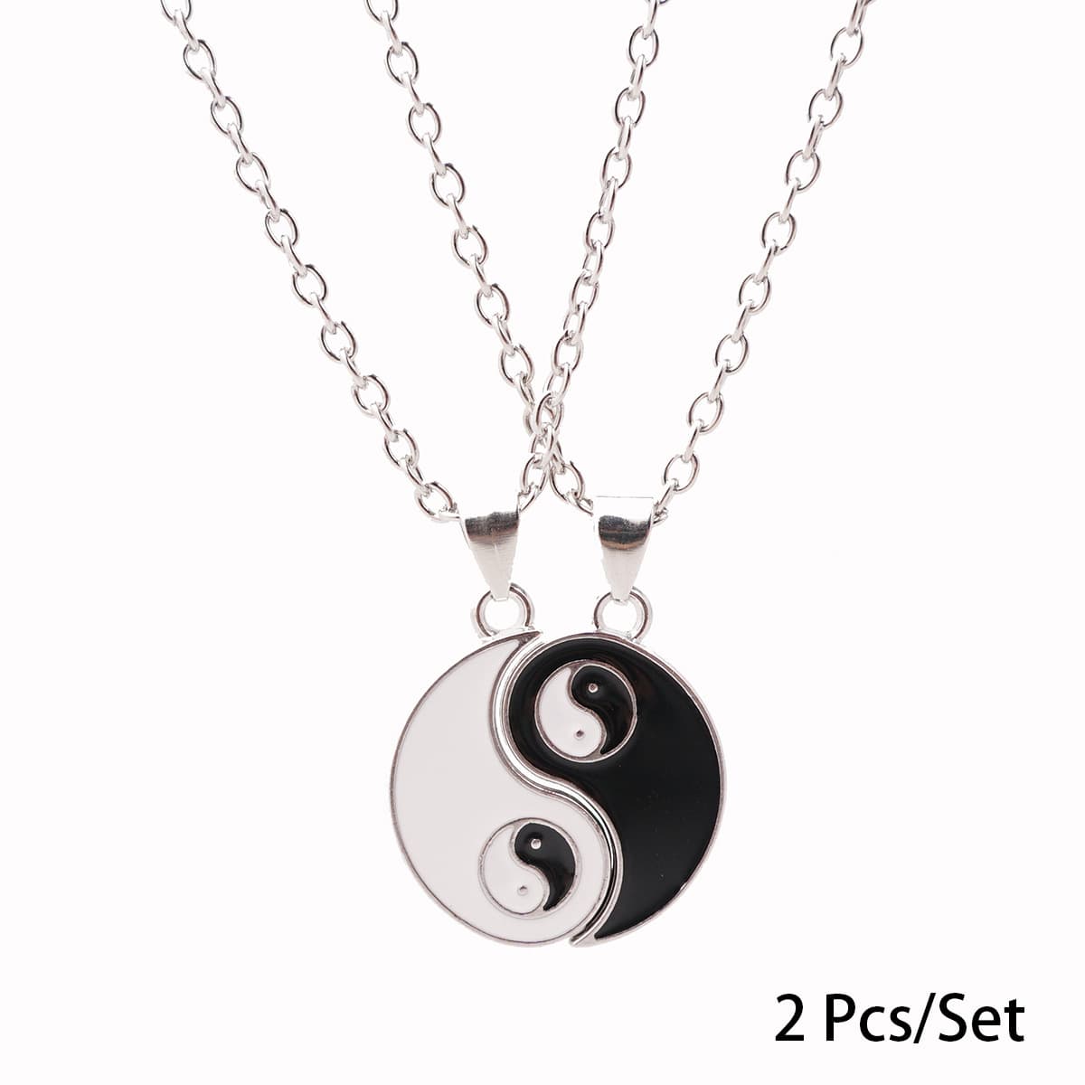 Yin Yang Couple Necklaces - Matching Yin Yang Pendant Set for Him & Her