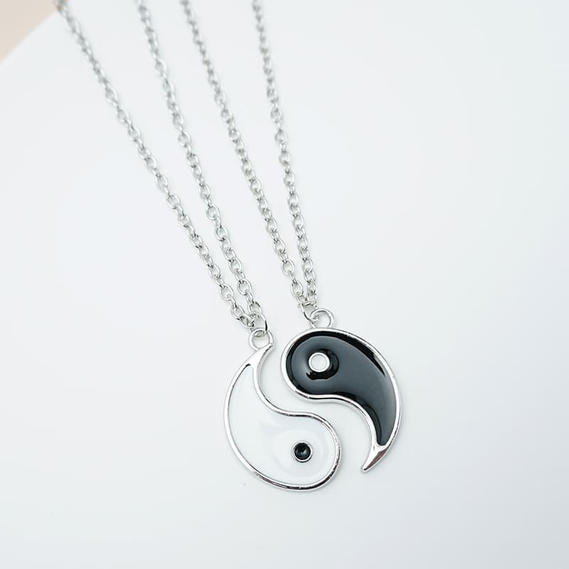 Yin Yang Best Friend Necklaces Set for Girls & Teens