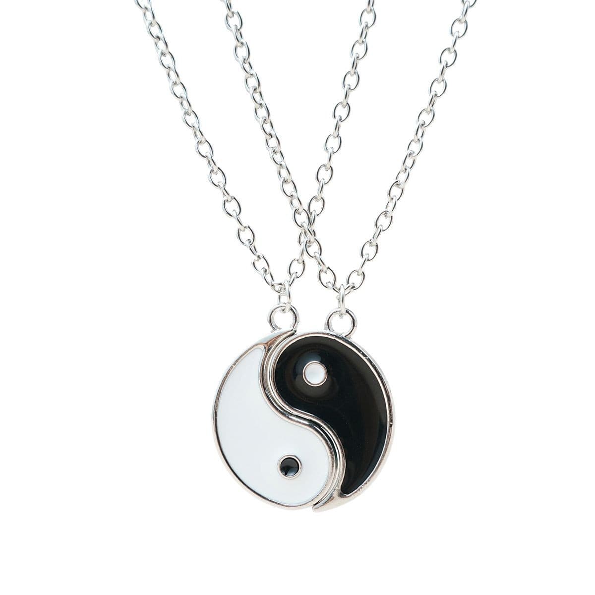 Yin Yang Best Friend Necklaces Set for Girls & Teens