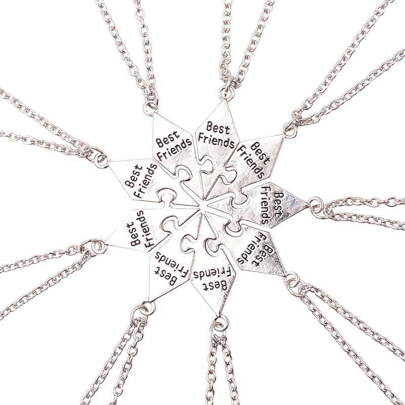 9-Piece Puzzle Best Friends Necklace Set