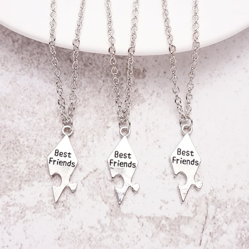 9-Piece Puzzle Best Friends Necklace Set