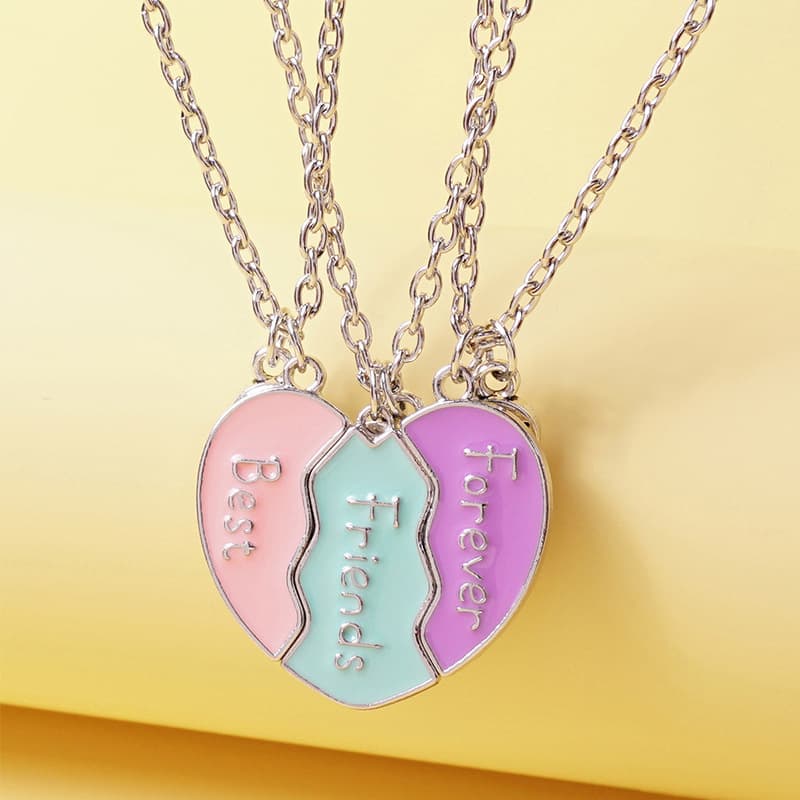 Best Friends Forever Magnetic Necklace Set for Girls