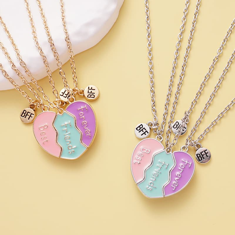 Best Friends Forever Magnetic Necklace Set for Girls