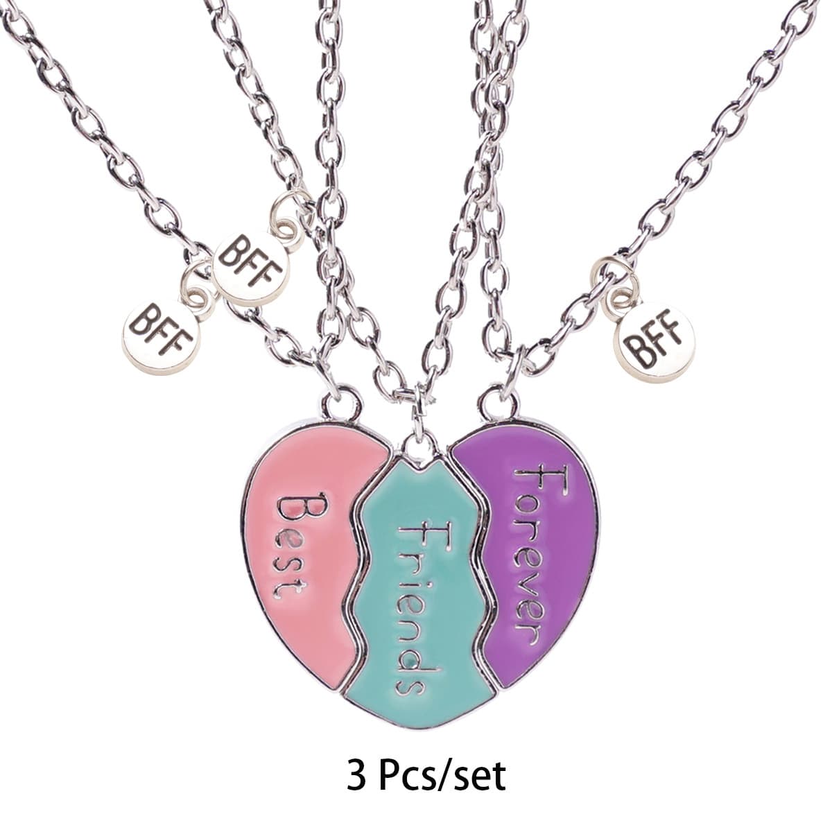 Best Friends Forever Magnetic Necklace Set for Girls