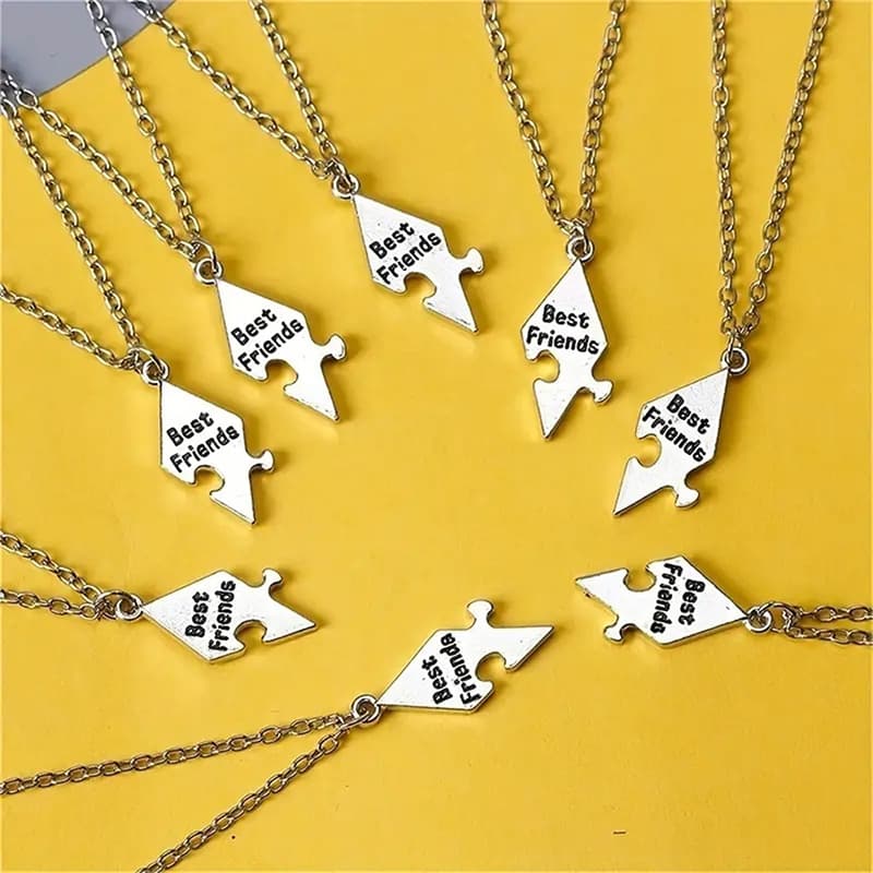 Best Friends Puzzle Star Necklace Set of 8