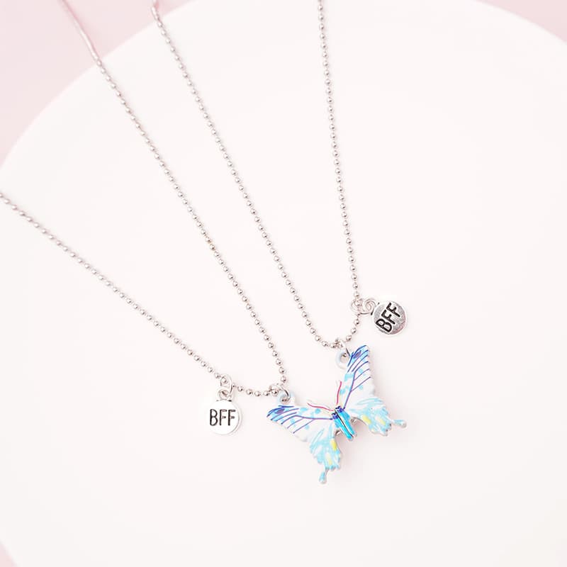 Magnetic Butterfly Necklace Set - BFF Best Friends Forever Gift