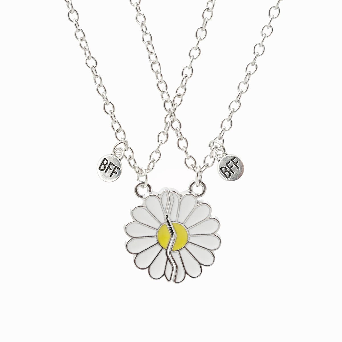 Matching Daisy Necklace Set - Best Friend Forever BFF Gift