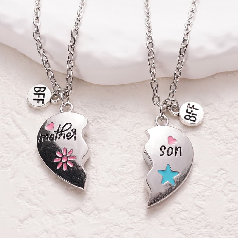 Mother & Son Magnetic Pendant Set - Perfect Gift for Mom & Kid