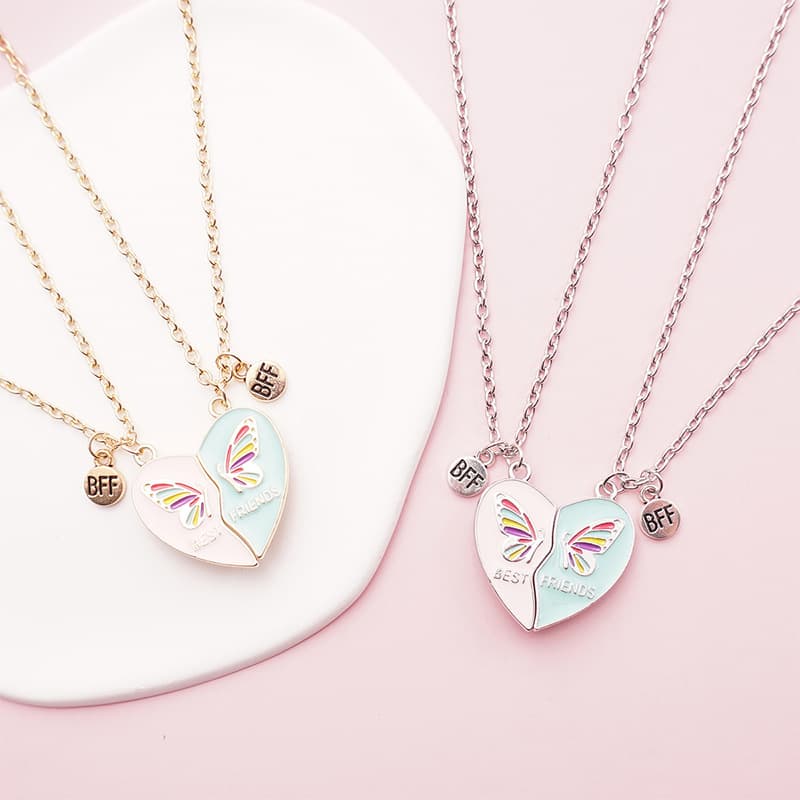 Magnetic Heart Necklace Set for Best Friends BFF