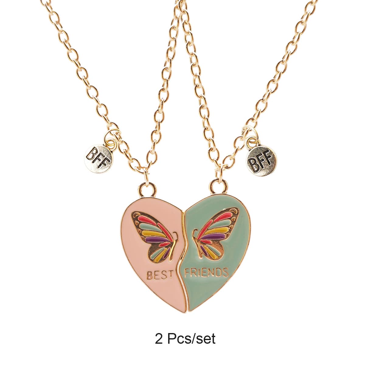 Magnetic Heart Necklace Set for Best Friends BFF