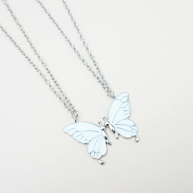 Matching Butterfly Necklace Set - Best Friend Gift
