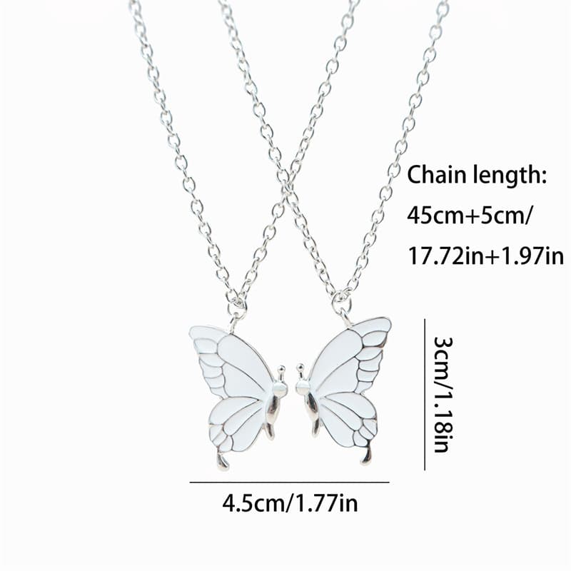 Matching Butterfly Necklace Set - Best Friend Gift