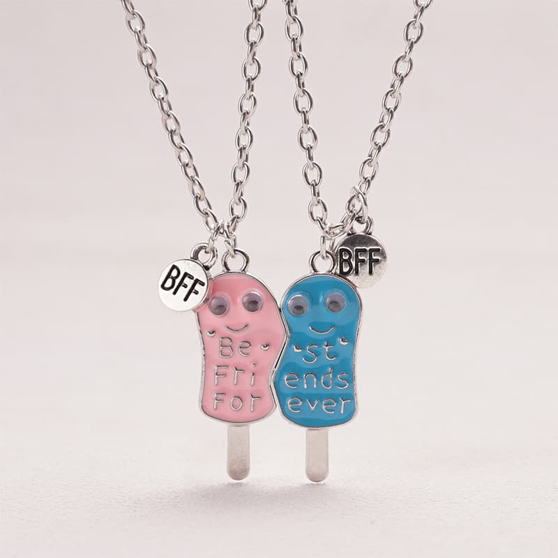 Cute Ice Cream Magnet Necklaces for Best Friends Forever