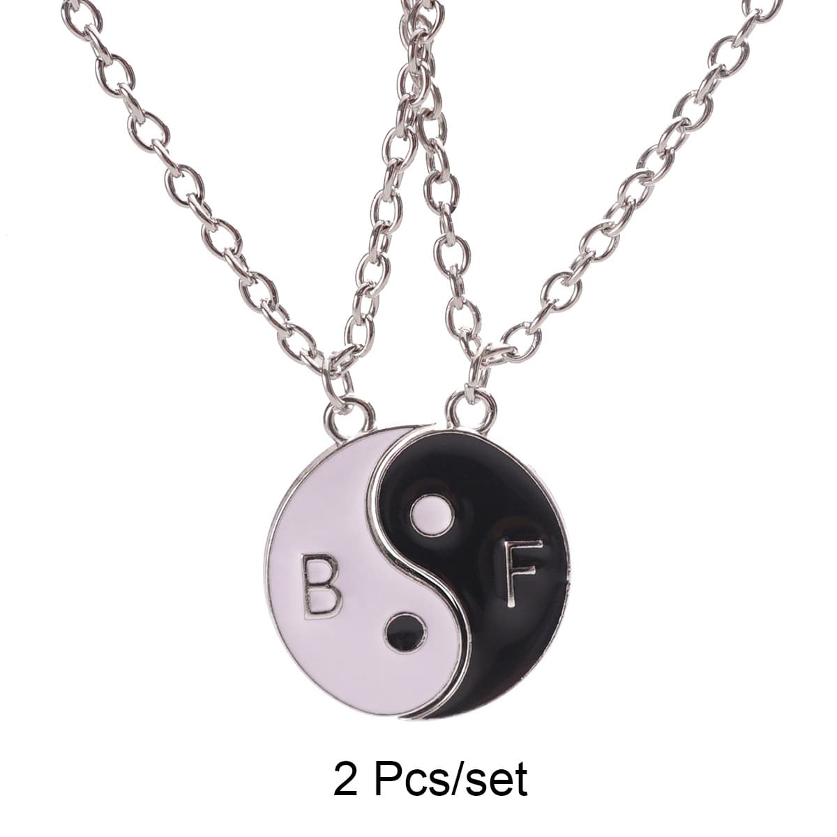 Yin Yang Couple Necklaces Set - BFF Friendship Pendant Jewelry