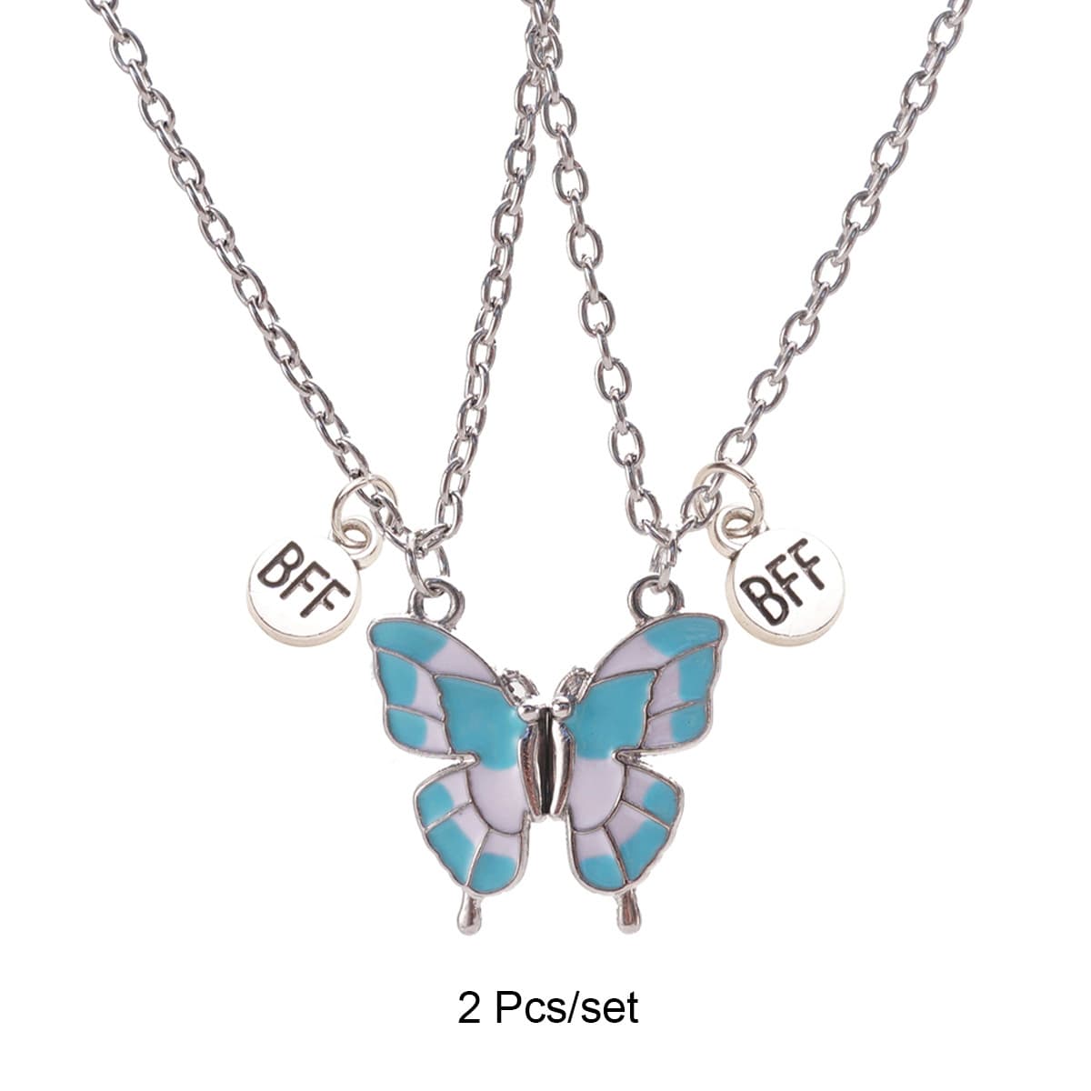BFF Butterfly Magnetic Necklace Set - Ins Style Best Friend Gift