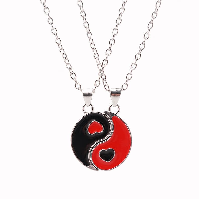 Yin Yang Couple Necklaces - Vintage Chinese Style Pendant Jewelry Set