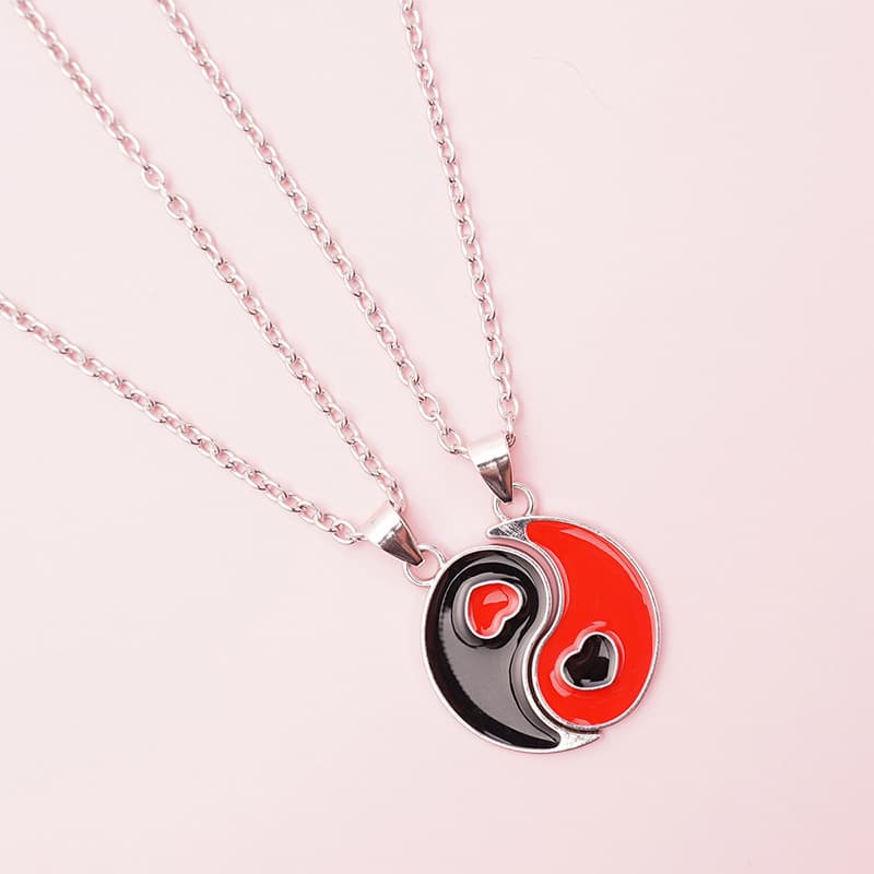 Yin Yang Couple Necklaces - Vintage Chinese Style Pendant Jewelry Set