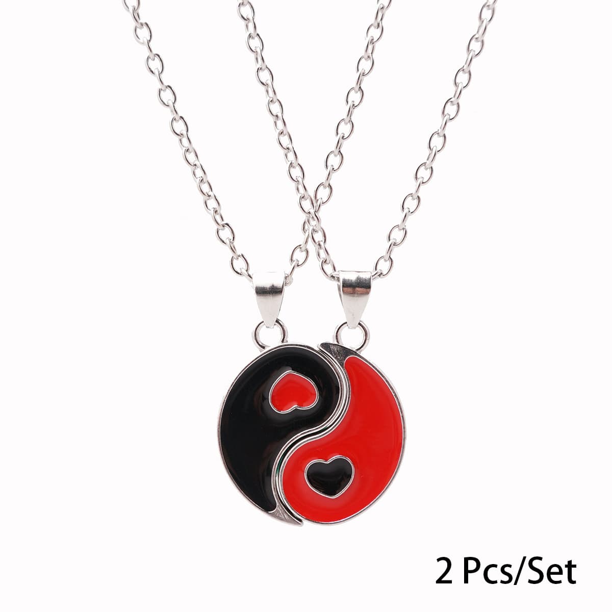Yin Yang Couple Necklaces - Vintage Chinese Style Pendant Jewelry Set