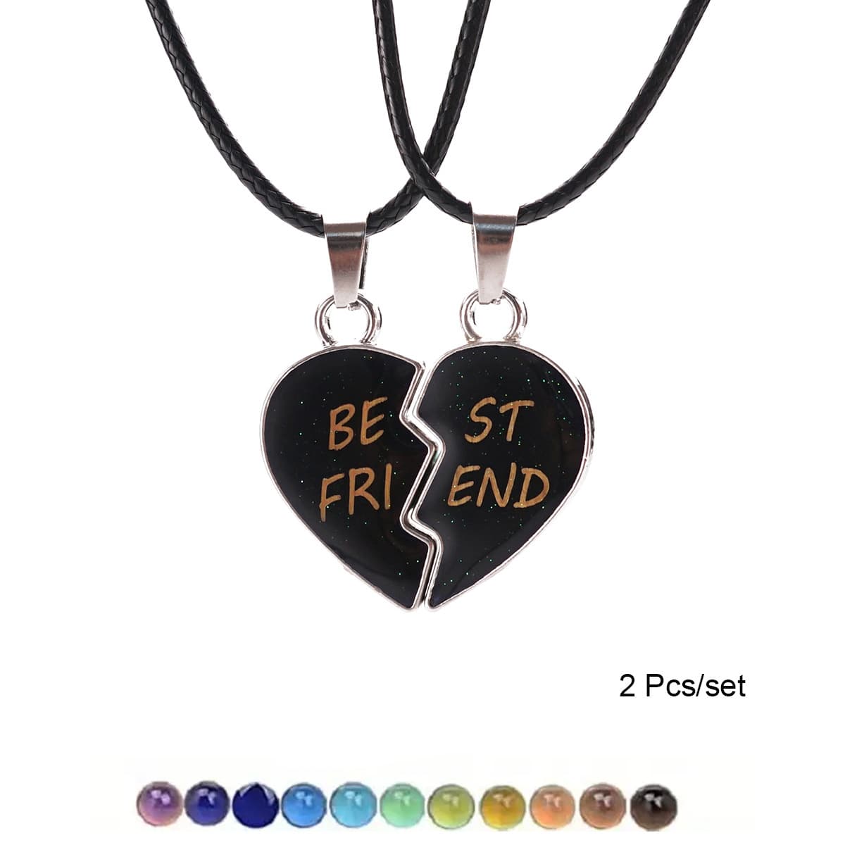 Matching Broken Heart Necklaces for Best Friends & Couples