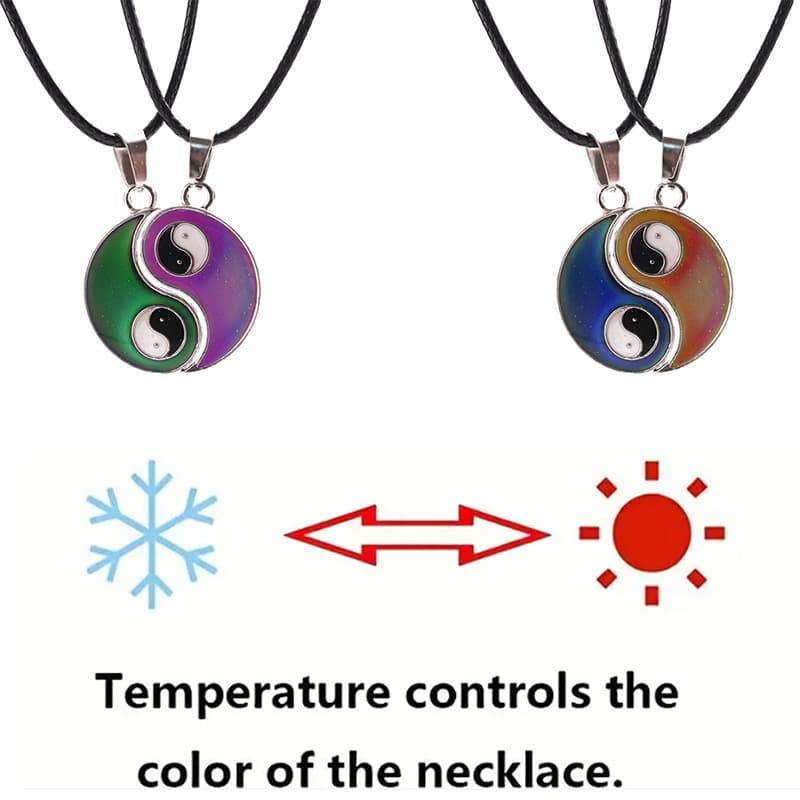 Yin Yang Couple Necklaces - Color-Changing Friendship Jewelry Set