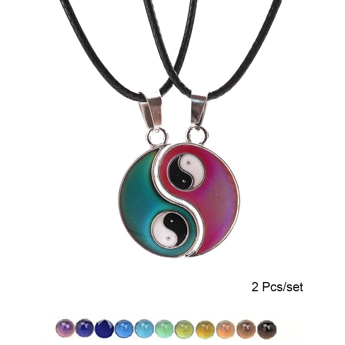 Yin Yang Couple Necklaces - Color-Changing Friendship Jewelry Set