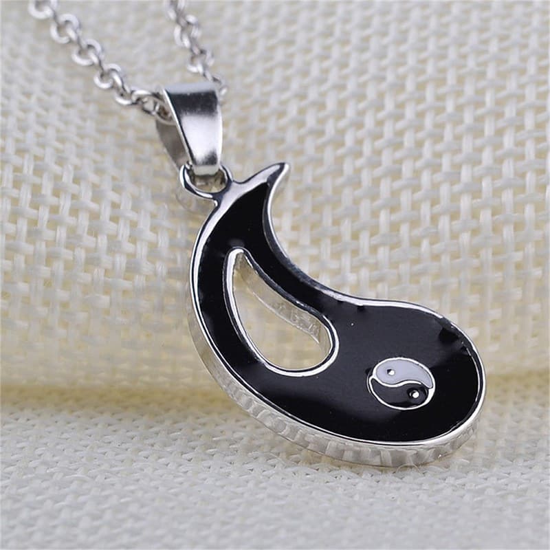 Yin Yang Couple Necklaces Set - Vintage Feng Shui Love Gift for Him & Her