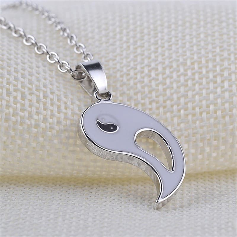 Yin Yang Couple Necklaces Set - Vintage Feng Shui Love Gift for Him & Her