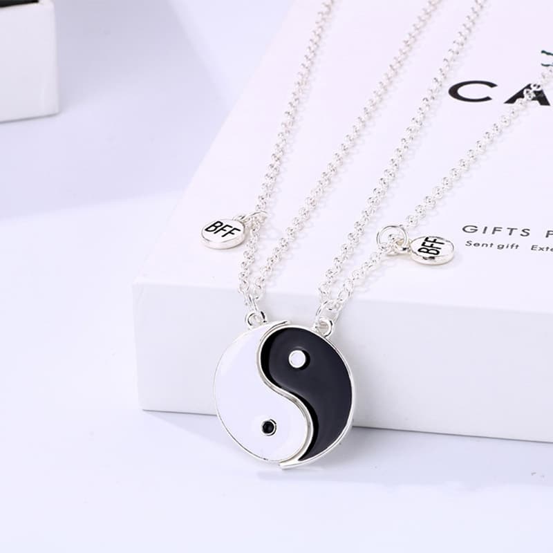 Yin Yang BFF Magnetic Necklace Set for Best Friends