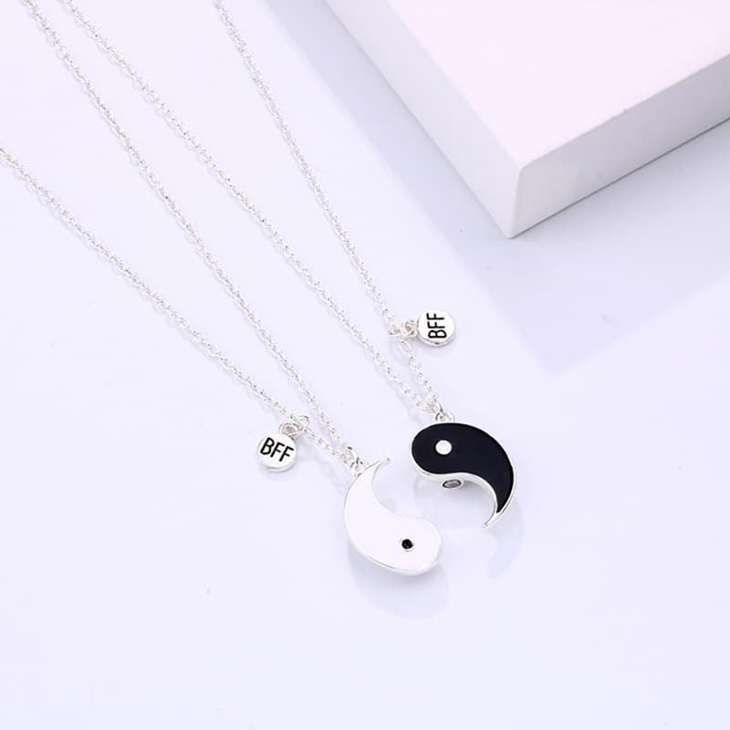 Yin Yang BFF Magnetic Necklace Set for Best Friends