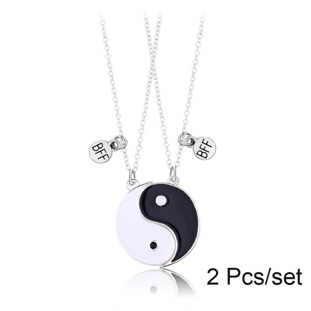 Yin Yang BFF Magnetic Necklace Set for Best Friends