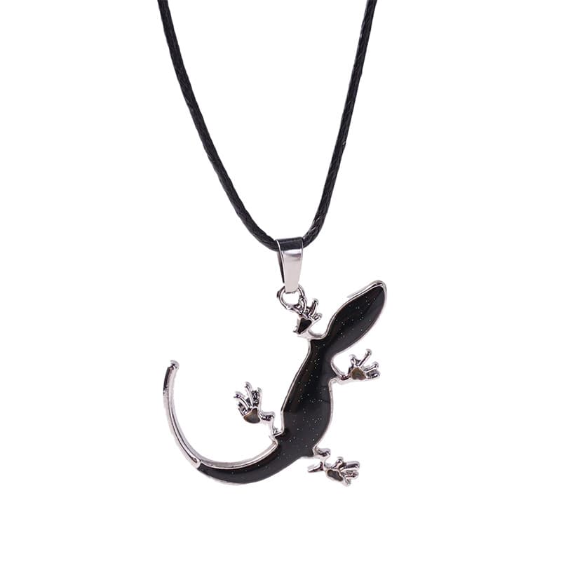 Temperature-Sensitive Gecko Pendant Necklace - Edgy Fashion Accessory for Women