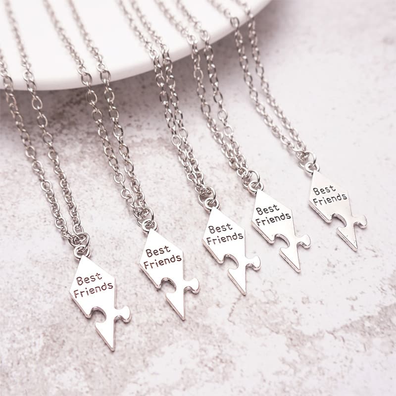 Best Friends Puzzle Necklace Set of 10
