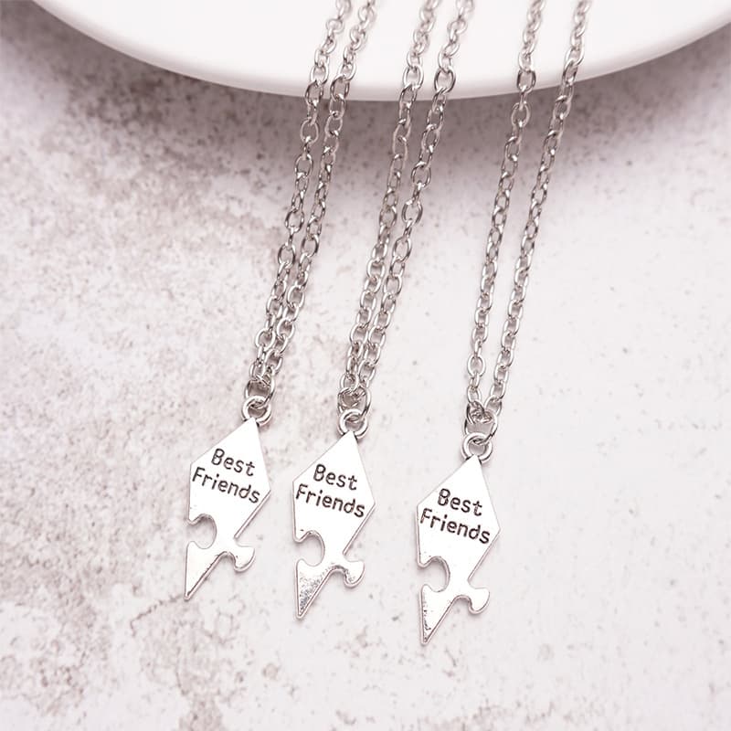 Best Friends Puzzle Necklace Set of 10