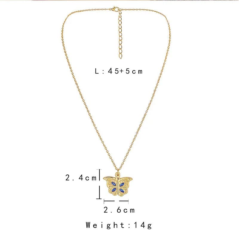 I Love You Butterfly Necklace