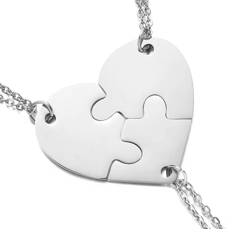2 to 8 Friend Group Custom Engraved Name Necklaces