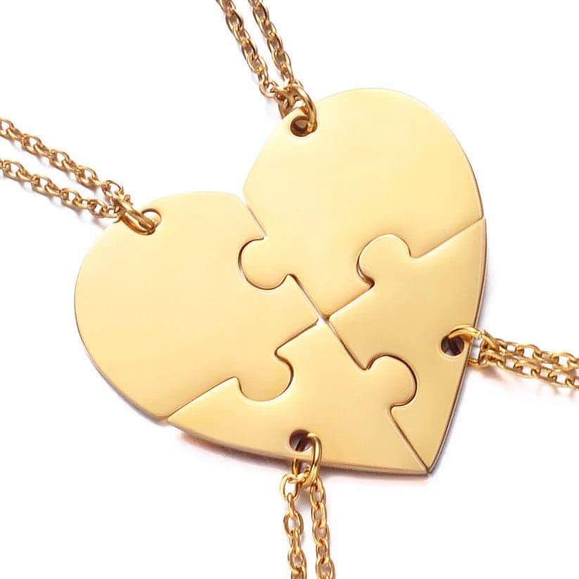 2 to 8 Friend Group Custom Engraved Name Necklaces