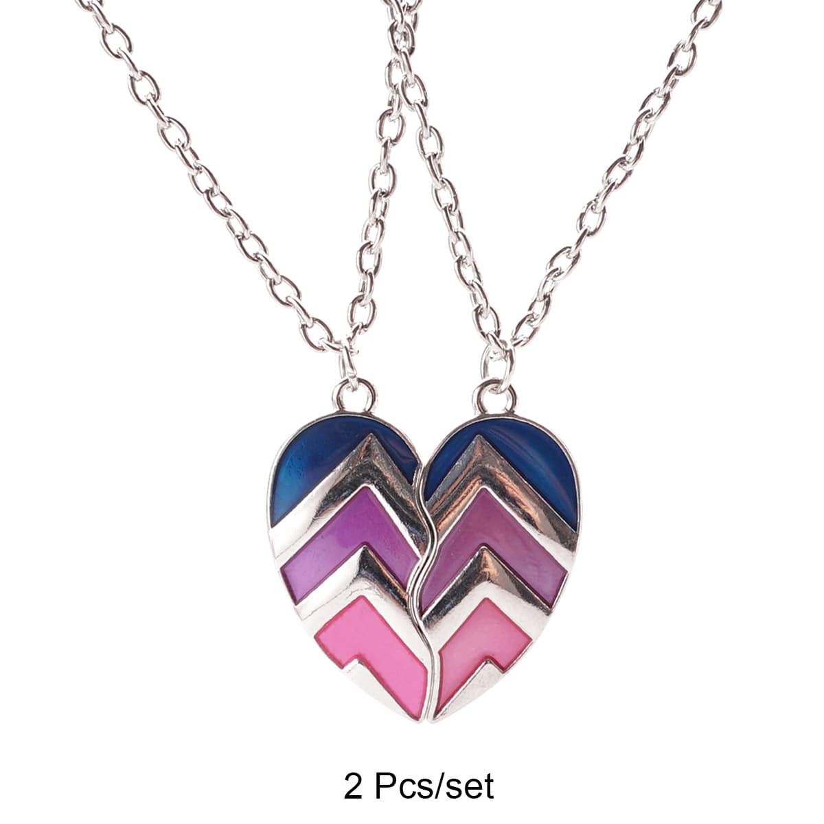 Matching Heart Necklaces for Couples or Best Friends