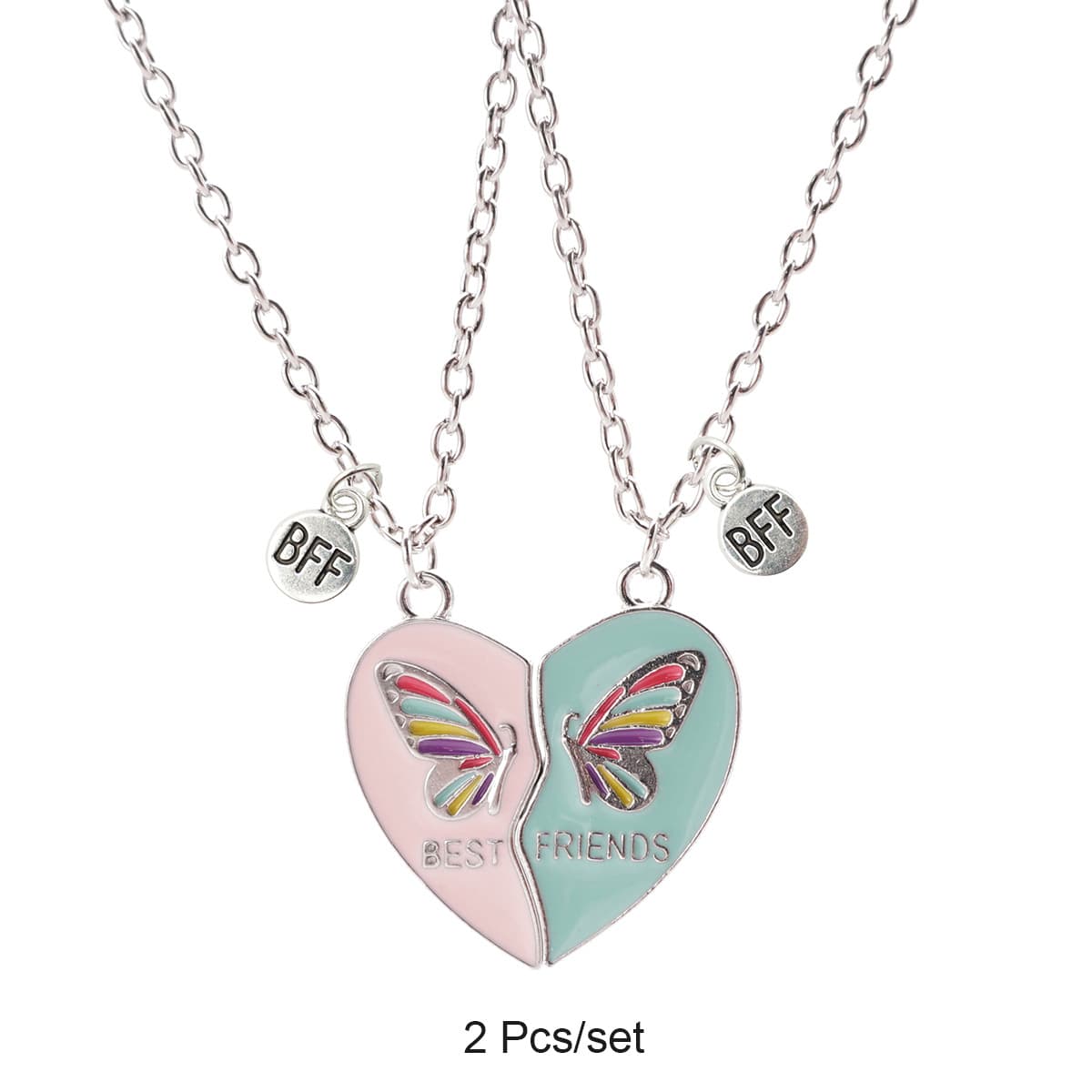Magnetic Heart Necklace Set for Best Friends BFF