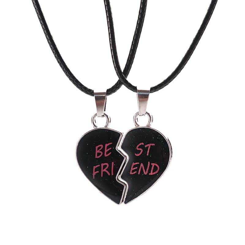 Matching Broken Heart Necklaces for Best Friends & Couples
