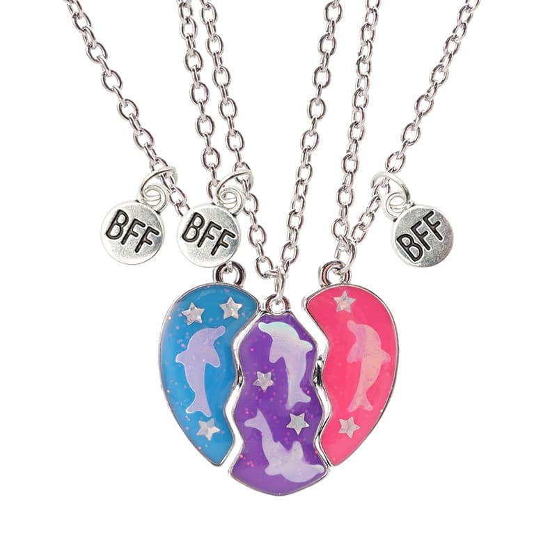 BFF Best Friends Forever Magnetic Necklace Set for Girls