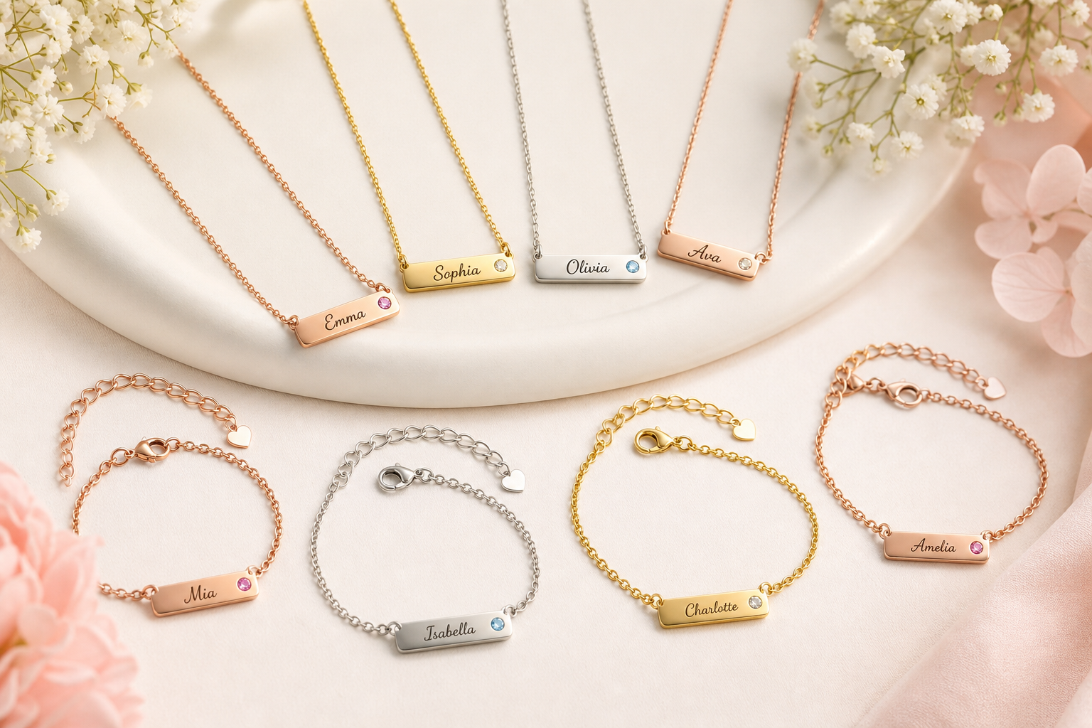 Best Friend Necklaces for 4: A Custom Gift for Your Group