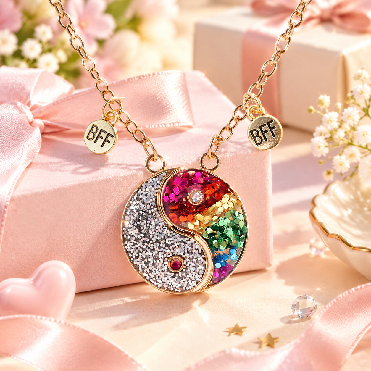 BFF Necklaces for 3: Sparkly Friendship Gift Ideas